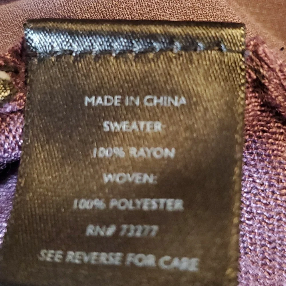 Simply Vera Vera Wang women's open front cardigan.  Size large. - Picture 4 of 10